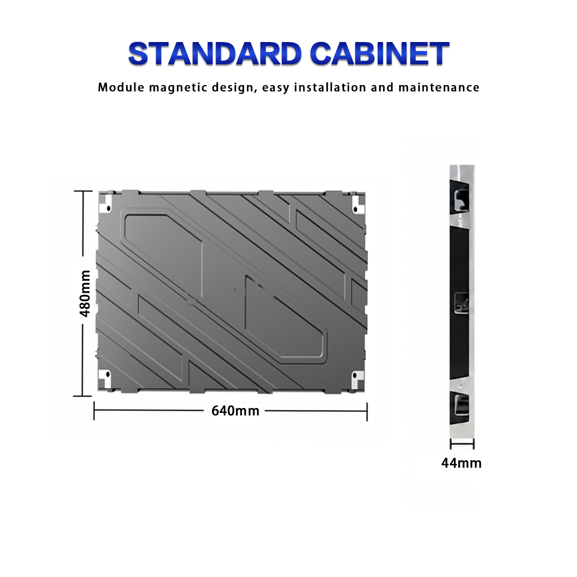 HD LED display delivering sharp images, excellent color accuracy, and smooth video performance for advertising, events, retail, and professional visual applications.