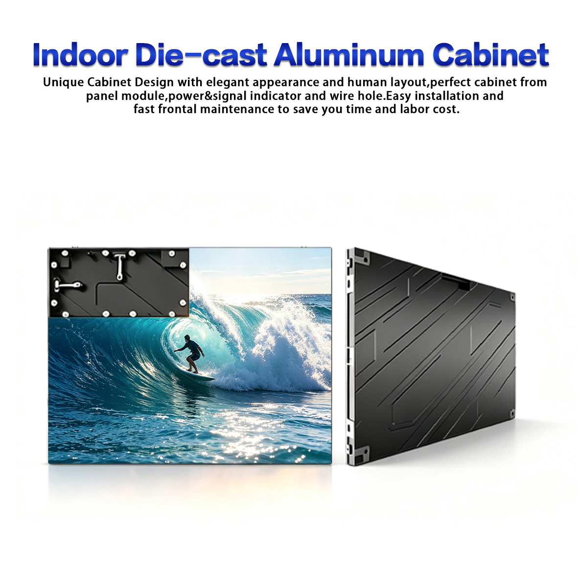 LED screen module designed with precision components, stable performance, and easy maintenance for building customized indoor and outdoor LED display systems.